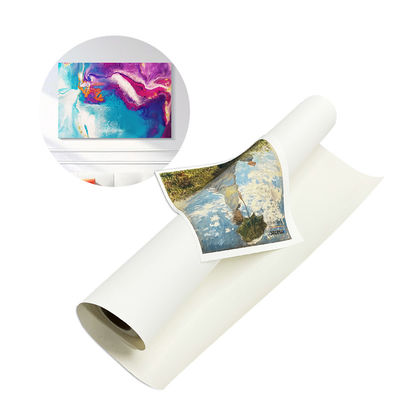 잉크젯 폴리 캔버스 캔버스 직물 반짝이는 마무리 방수 400gsm