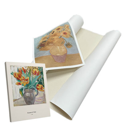 친환경 용매 및 래텍스 인쇄 잉크젯 폴리cotton 캔버스 얇은 텍스처 매트 표면 380gsm