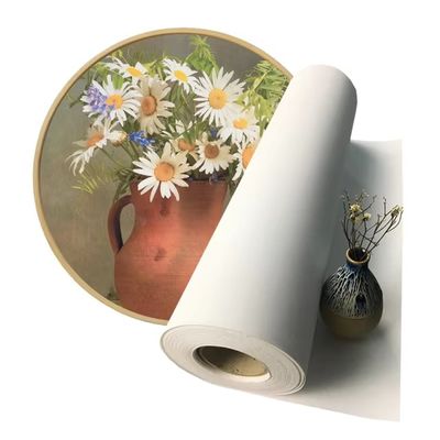 광 형식 잉크젯 인쇄 360gsm 매트 100% 순수 면화 캔버스 롤 Hp 프린터