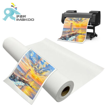 44인치 전문 미술품 100% 폴리에스터 캔버스 롤 넓은 포맷 빈 매트 280gsm 잉크젯 Giclee 인쇄