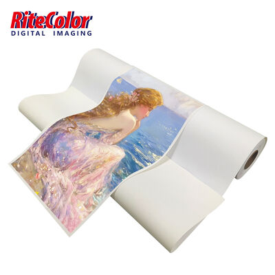 44'' 50'' 빠른 건조 380gsm 무광 폴리코튼 캔버스 (친환경 용제, 라텍스, UV 잉크용) - 아트 복제에 이상적